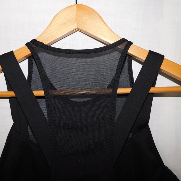Lululemon Womens 4 Running in the City Tank Gray Black Heathered Net  Mesh Back - Picture 11 of 11